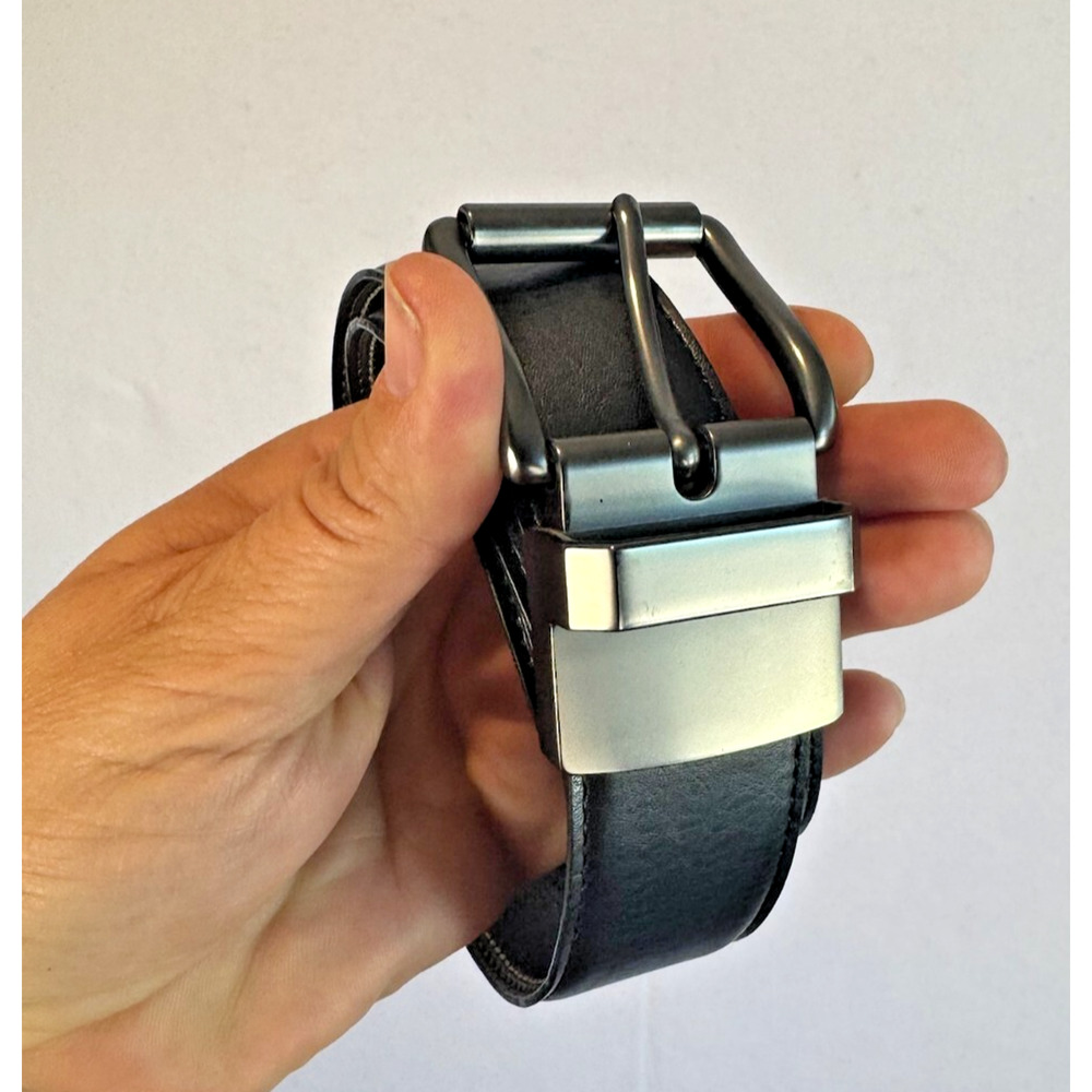 Unbranded Belt Brown Womens Sz XL Faux‎ Leather Silver Buckle